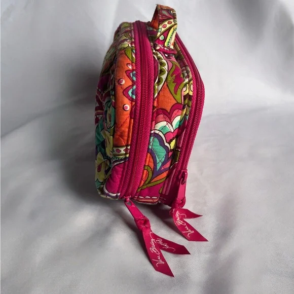 Vera Bradley Pink Swirls Quilted Women's cosmetic Bag organizer - Picture 7 of 9